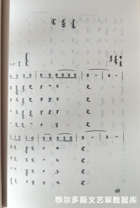 060 内蒙古新创歌曲选-12 吴达来 蒙文 书 内蒙古 IMG20191210114039_副本