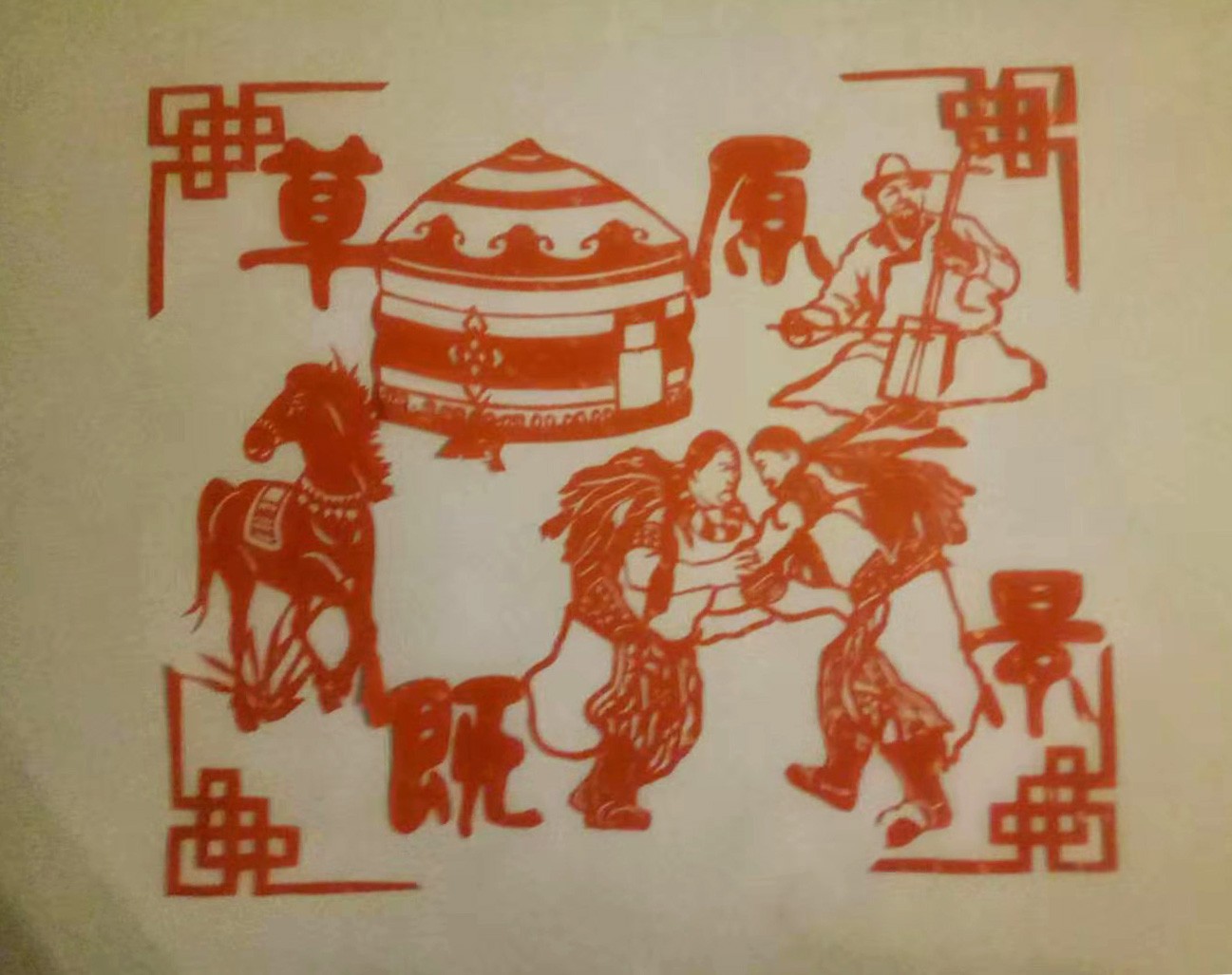 张翠枝剪纸作品 1