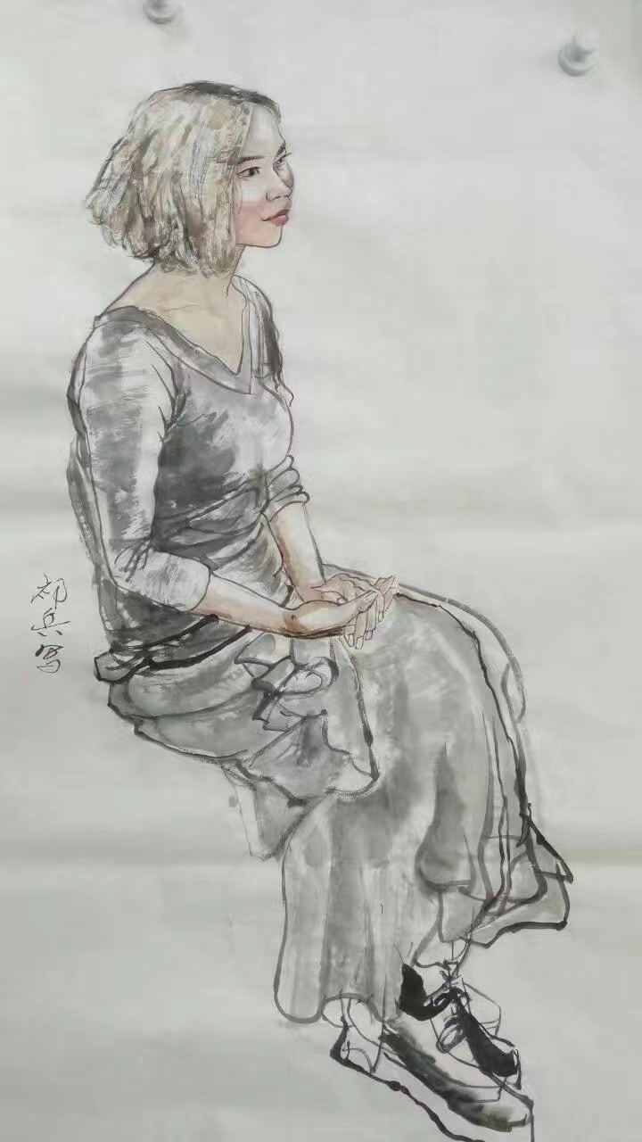 中国画人物写生