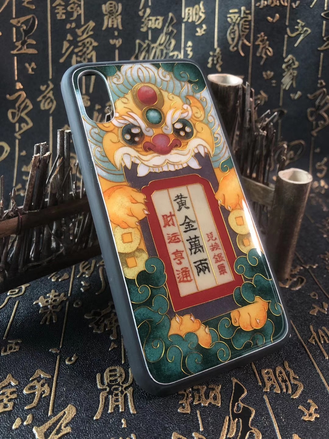 景泰蓝掐丝珐琅彩    手机壳